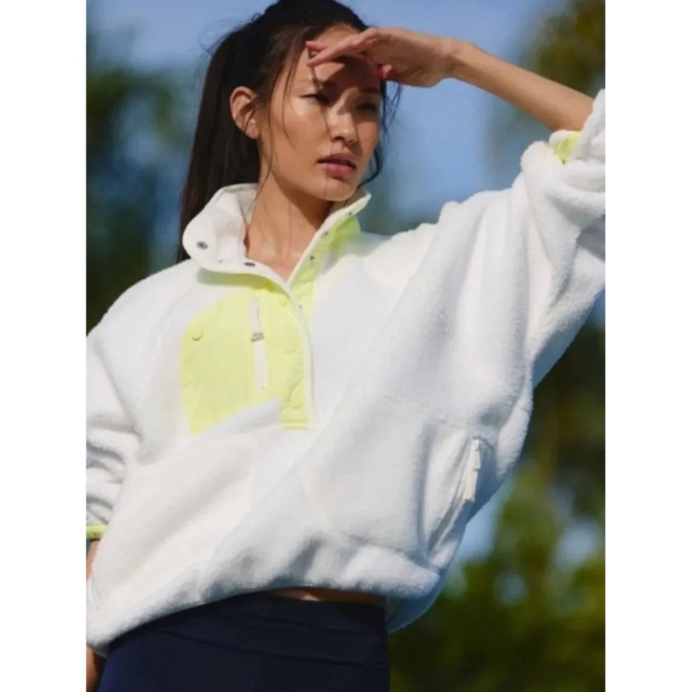 FP Movement Free People Hit The Slopes Colorblock Fleece Pullover Women's Small